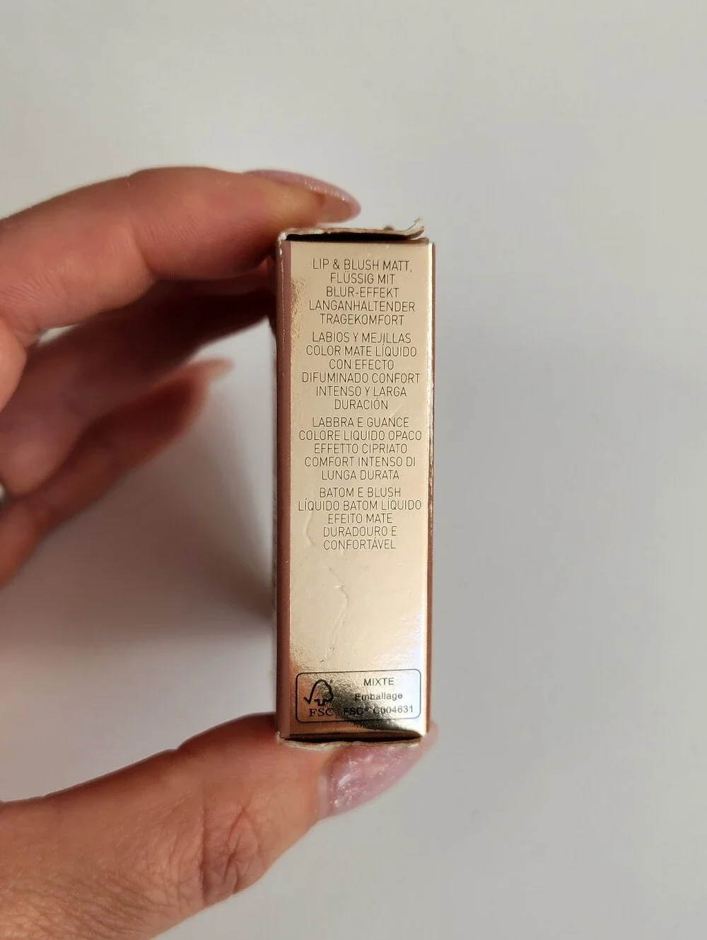 Valentino Liquirosso 2-in-1 Soft Matte Lip Blush #109R Warm Rose Luxury Makeup